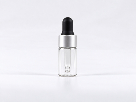 Pipettenflasche 3 ml - mattsilber
